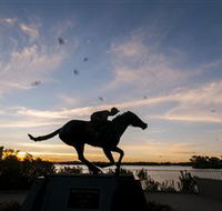 Black Caviar Statue - Accommodation Guide