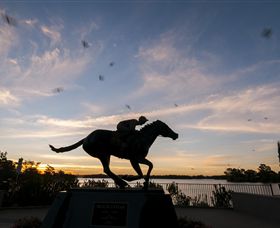 Black Caviar Statue - Accommodation Guide 0