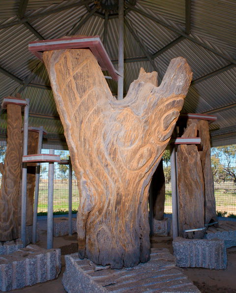 Collymongle Carved Trees - Accommodation Asia 0