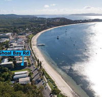 2 Shoal Towers 11 Shoal Bay Rd across the road to beautiful Shoal Bay Beach