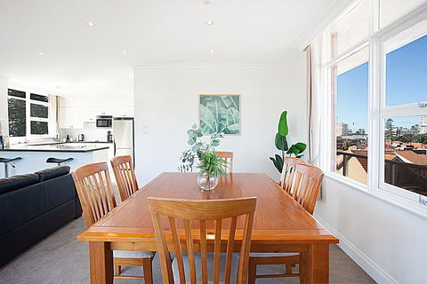 View Of Manly Pines And Waves From Large Apartment - Accommodation Asia 2