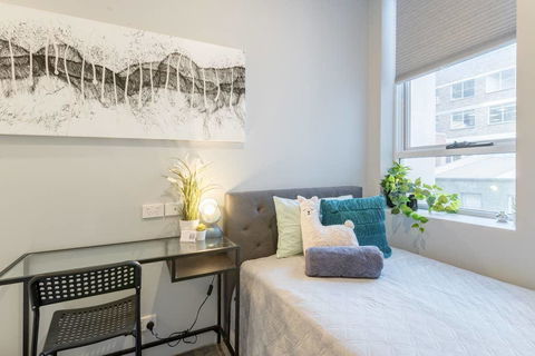 1 Private King Single Bed With En-Suite Bathroom In Sydney CBD Near Train UTS DarlingHar&ICC&C Hinatown - SHAREHOUSE - Accommodation Asia 0