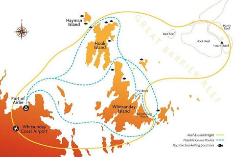 Reef And Island Scenic Flight From Airlie Beach - Accommodation China 0